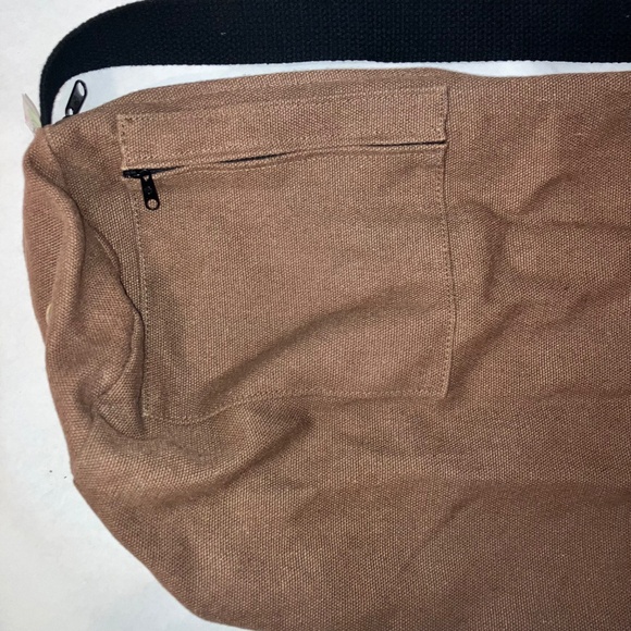 Bean Brown Cotton Denim Yoga Matt Bag - Picture 2 of 4